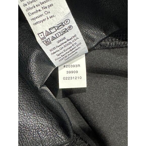 Spanx Leather-Like Combo Fitted Sheath Dress Luxe Black 20393R - Women’s M - Picture 7 of 11